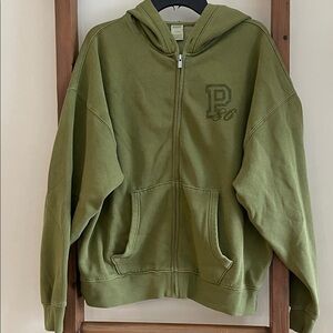 Women’s Green Hoodie Jacket